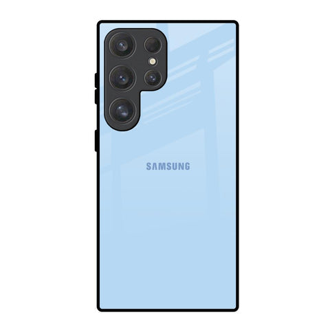 Pastel Sky Blue Glossy Case for Samsung Galaxy S25 Ultra 5G