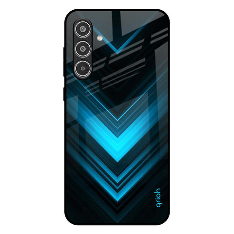 Vertical Blue Arrow Glossy Case For Samsung Galaxy A56 5G