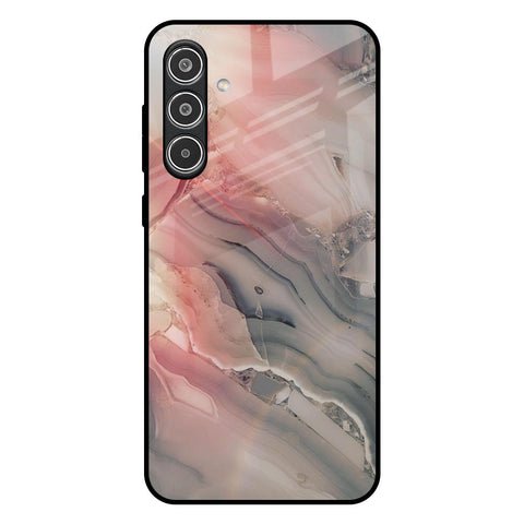 Pink And Grey Marble Glossy Case For Samsung Galaxy A56 5G