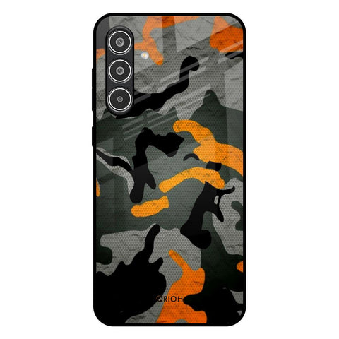 Camouflage Orange Glossy Case For Samsung Galaxy A56 5G