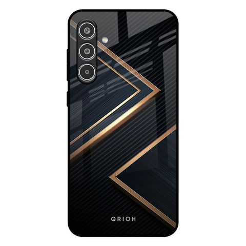 Sleek Golden & Navy Glossy Case for Samsung Galaxy A56 5G
