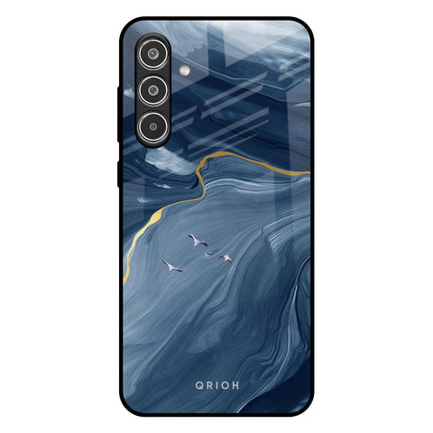 Deep Ocean Marble Glossy Case for Samsung Galaxy A56 5G