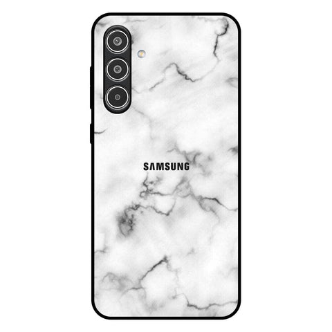 Satin White Marble Glossy Case for Samsung Galaxy A56 5G