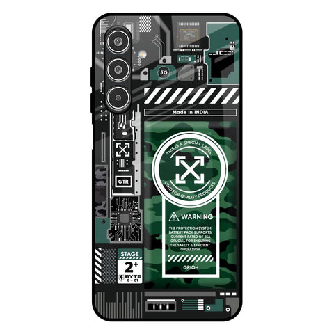 Green Camo Circuit Glossy Case for Samsung Galaxy A26 5G