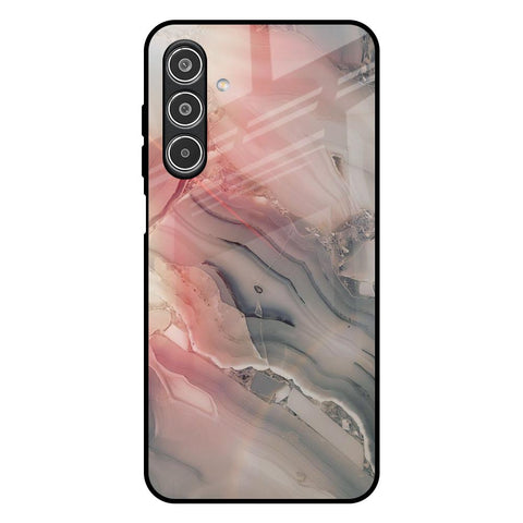 Pink And Grey Marble Glossy Case For Samsung Galaxy A26 5G