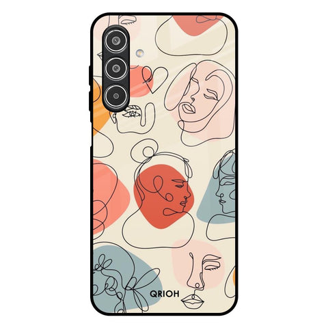 Abstract Faces Glossy Case for Samsung Galaxy A26 5G