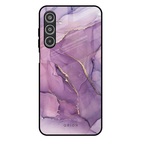 Purple Gold Marble Glossy Case for Samsung Galaxy A26 5G