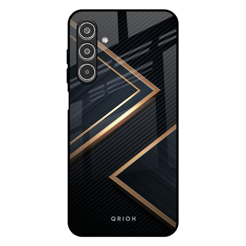 Sleek Golden & Navy Glossy Case for Samsung Galaxy A26 5G