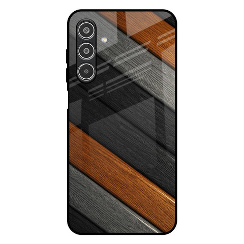 Tri Color Wood Glossy Case for Samsung Galaxy A26 5G