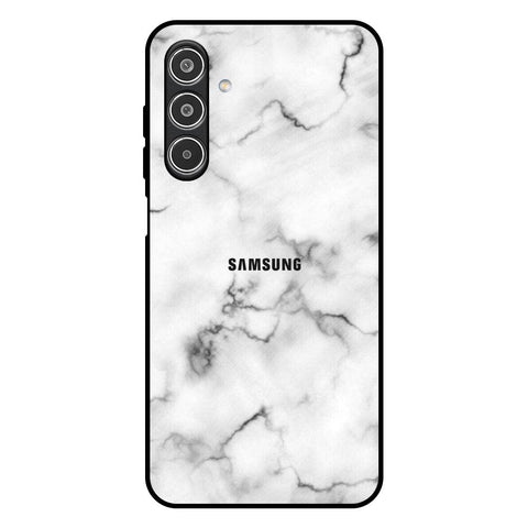 Satin White Marble Glossy Case for Samsung Galaxy A26 5G