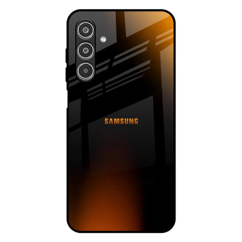Orange Black Fusion Glossy Case for Samsung Galaxy A26 5G