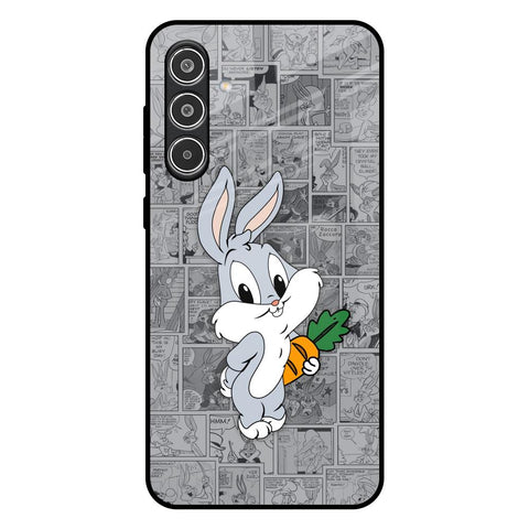 Cute Baby Bunny Glossy Case for Samsung Galaxy A36 5G