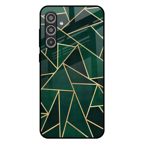 Abstract Green Glossy Case For Samsung Galaxy A36 5G