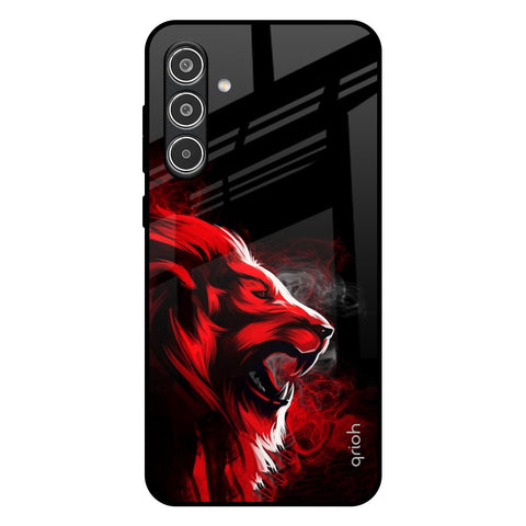 Red Angry Lion Glossy Case for Samsung Galaxy A36 5G