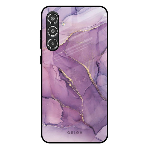 Purple Gold Marble Glossy Case for Samsung Galaxy A36 5G