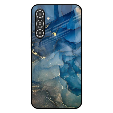 Blue Cool Marble Glossy Case for Samsung Galaxy A36 5G