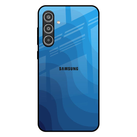 Blue Wave Abstract Glossy Case for Samsung Galaxy A36 5G