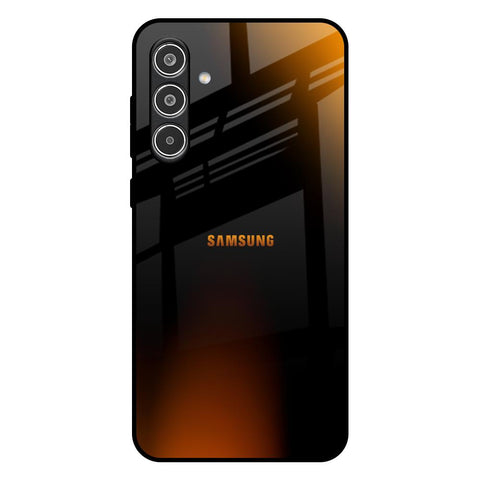 Orange Black Fusion Glossy Case for Samsung Galaxy A36 5G