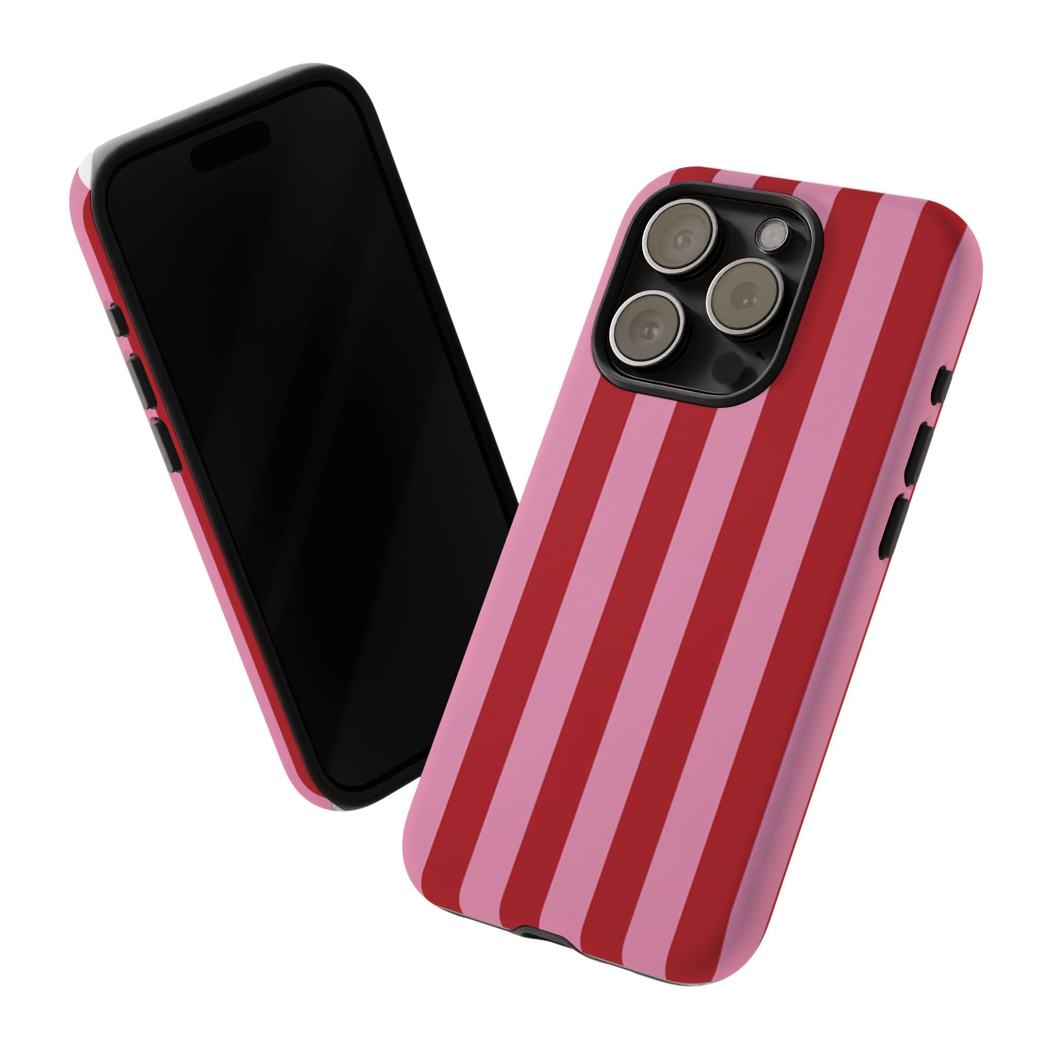 Pink Stripes Tough Case  Available For All iPhone Models