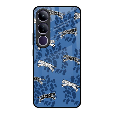Blue Cheetah Glossy Case for Vivo Y300 5G
