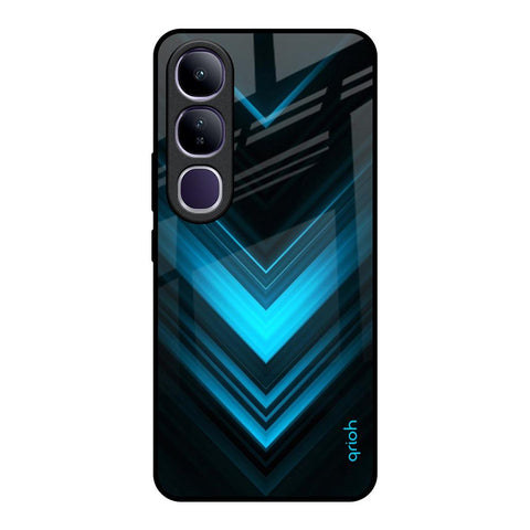 Vertical Blue Arrow Glossy Case For Vivo Y300 5G