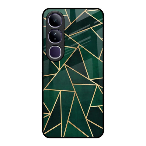 Abstract Green Glossy Case For Vivo Y300 5G