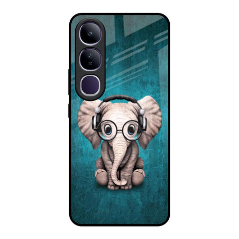 Adorable Baby Elephant Glossy Case For Vivo Y300 5G