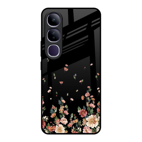 Floating Floral Print Glossy Case for Vivo Y300 5G