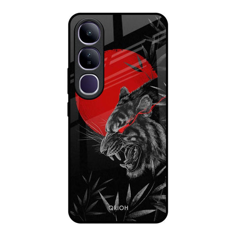 Red Moon Tiger Glossy Case for Vivo Y300 5G