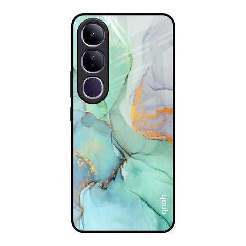 Green Marble Glossy Case for Vivo Y300 5G