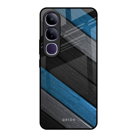 Multicolor Wooden Effect Glossy Case for Vivo Y300 5G