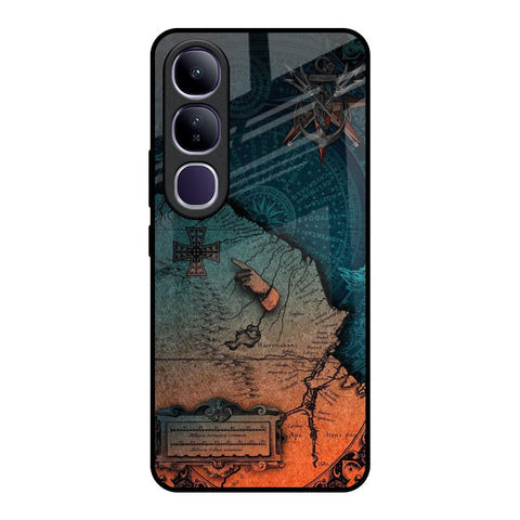 Geographical Map Glossy Case for Vivo Y300 5G