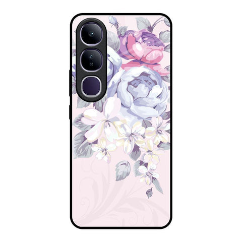 Elegant Floral Glossy Case for Vivo Y300 5G