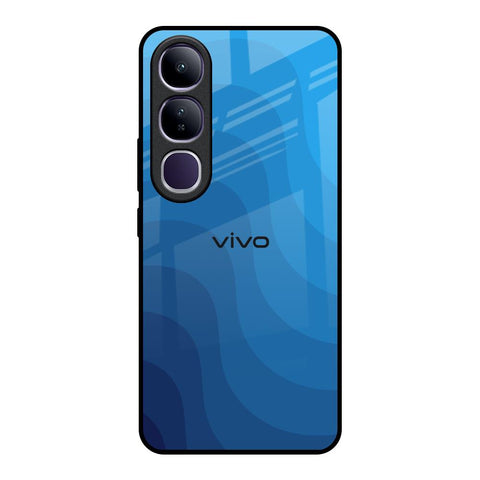 Blue Wave Abstract Glossy Case for Vivo Y300 5G