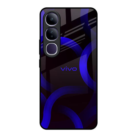 Blue Ring Light Glossy Case for Vivo Y300 5G