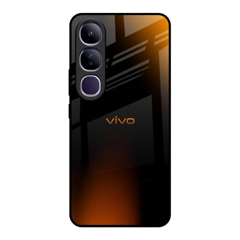 Orange Black Fusion Glossy Case for Vivo Y300 5G