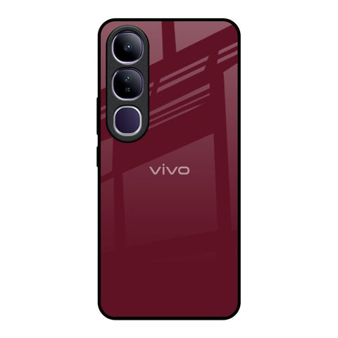 Classic Burgundy Glossy Case for Vivo Y300 5G