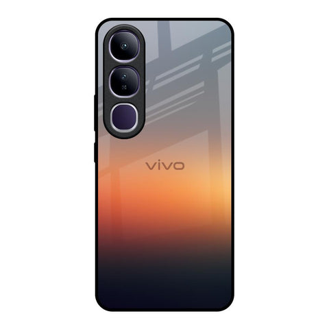 Aesthetic Orange Glossy Case for Vivo Y300 5G