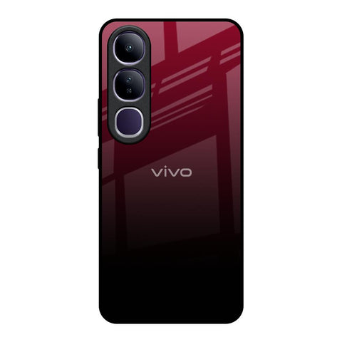 Wine Red Glossy Case For Vivo Y300 5G