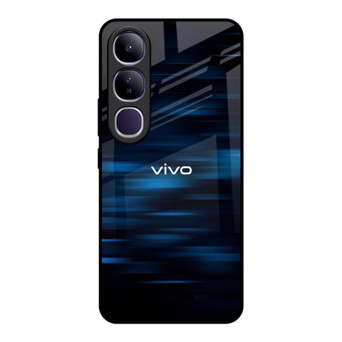 Blue Rough Abstract Glossy Case for Vivo Y300 5G