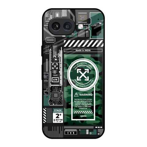 Green Camo Circuit Glossy Case for Google Pixel 9A