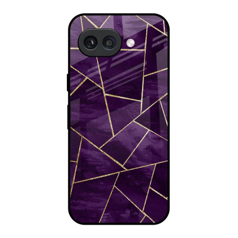 Geometric Purple Glossy Case For Google Pixel 9A
