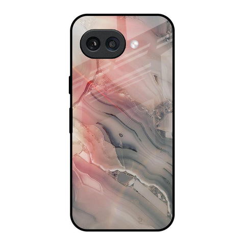 Pink And Grey Marble Glossy Case For Google Pixel 9A