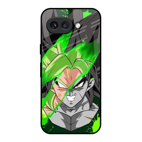 Anime Green Splash Glossy Case for Google Pixel 9A