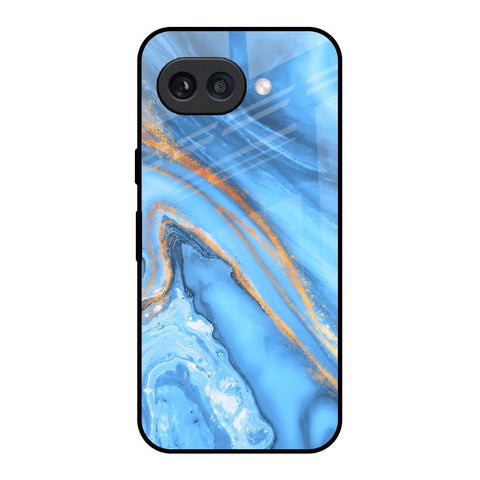 Vibrant Blue Marble Glossy Case for Google Pixel 9A