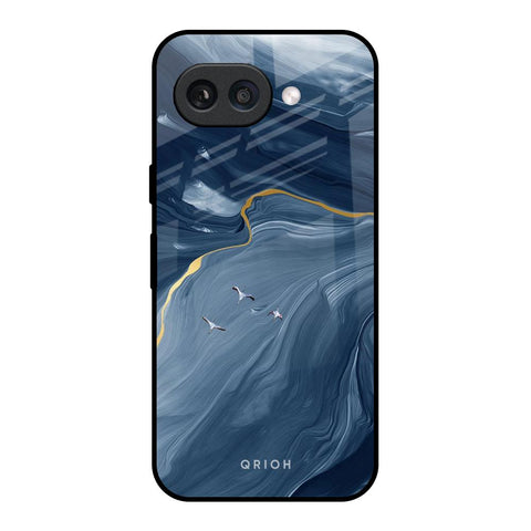 Deep Ocean Marble Glossy Case for Google Pixel 9A