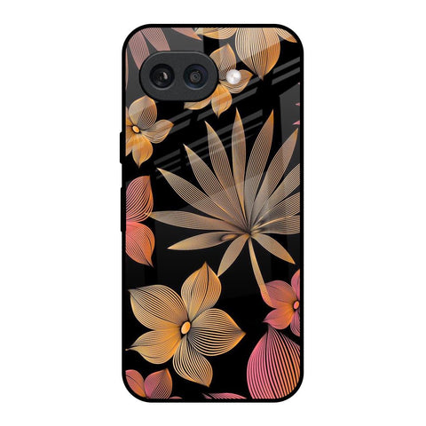 Lines Pattern Flowers Glossy Case for Google Pixel 9A