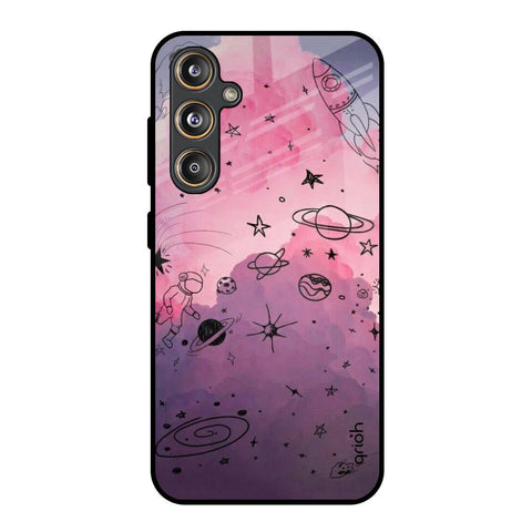 Space Doodles Glossy Case for Samsung Galaxy M55s
