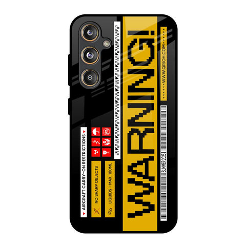 Aircraft Warning Glossy Case for Samsung Galaxy M55s
