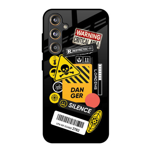 Danger Signs Glossy Case for Samsung Galaxy M55s